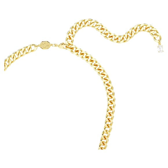 Pendente Imber, Taglio ottagonale, Verde, Placcato color oro - Swarovski, 5671583