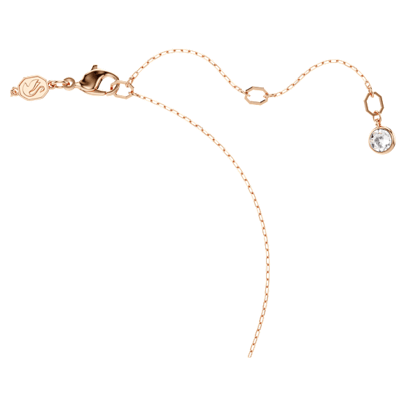 Pandantiv Luna, Perlă de cristal, Lună, Multicolor, Placat cu nuanță roz-aurie - Swarovski, 5671585