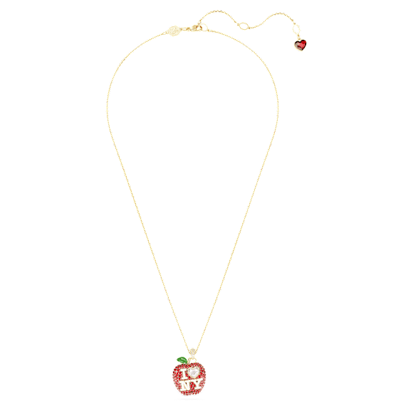 Colgante I LOVE NY, Rojo, Baño tono oro - Swarovski, 5671605