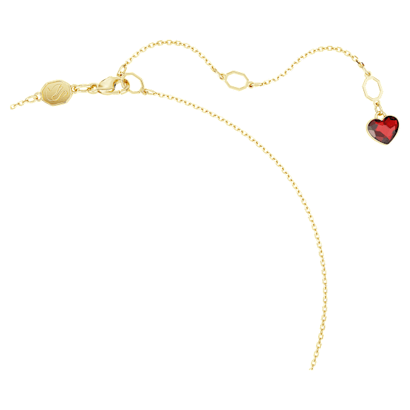 Colgante I LOVE NY, Rojo, Baño tono oro - Swarovski, 5671605