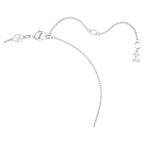 Una Angelica nyaklánc, Ovális metszés, Kék, Ródium bevonattal - Swarovski, 5671809