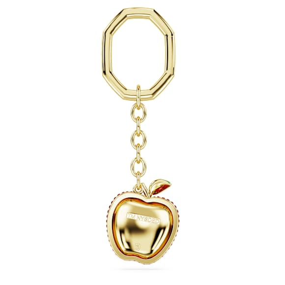 Llavero I LOVE NY, Rojo, Baño tono oro - Swarovski, 5671821