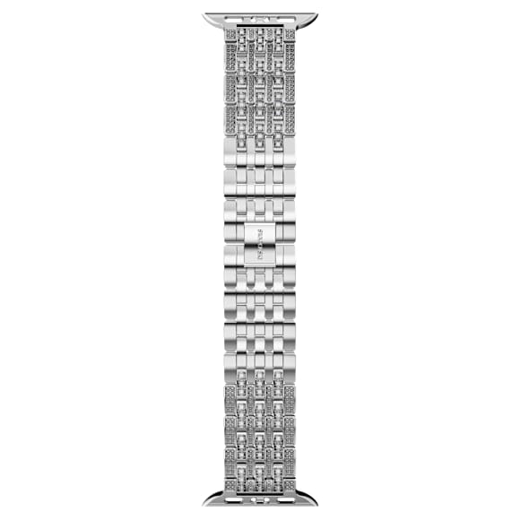 Sparkling princess strap, For Apple Watch® 40mm & 41mm, Silver tone, Stainless steel - Swarovski, 5672167