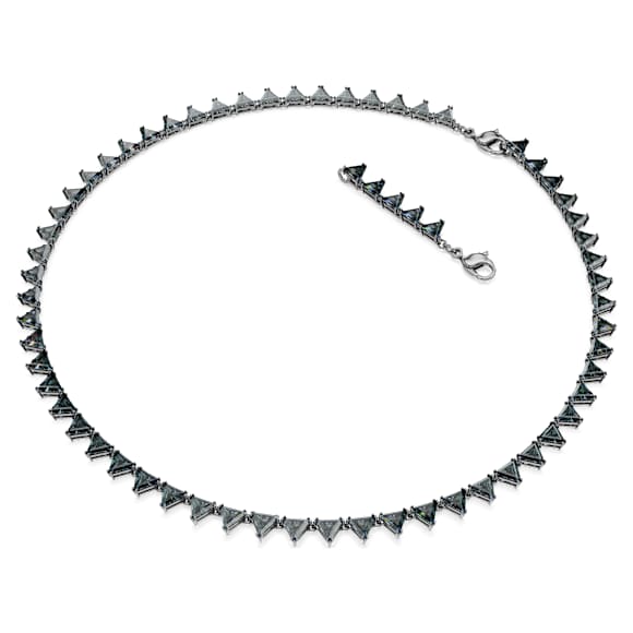 Matrix Kolye, Üçgen kesim, Gri, Rutenyum kaplama - Swarovski, 5672276