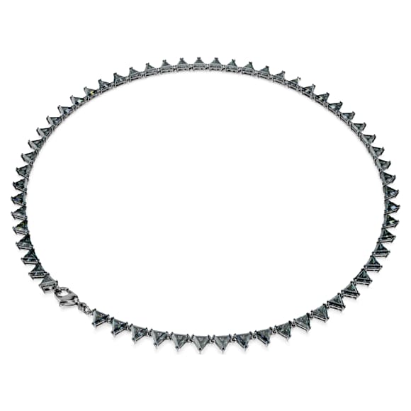 Matrix Kolye, Üçgen kesim, Gri, Rutenyum kaplama - Swarovski, 5672276