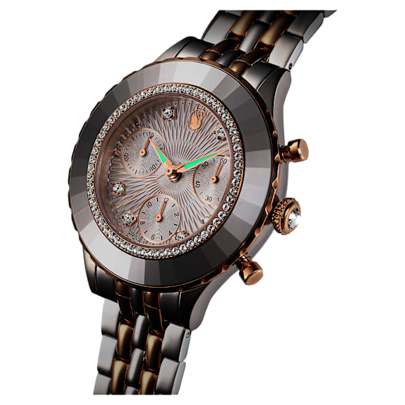 Orologio Octea Chrono, Fabbricato in Svizzera, Bracciale di metallo, Tono oro rosa, Mix di finiture - Swarovski, 5672937