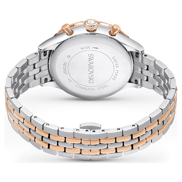 Orologio Octea Chrono, Fabbricato in Svizzera, Bracciale di metallo, Tono oro rosa, Mix di finiture - Swarovski, 5672937