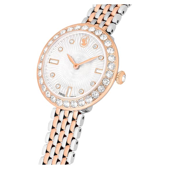 Orologio Certa, Fabbricato in Svizzera, Bracciale di metallo, Tono oro rosa, Mix di finiture - Swarovski, 5672971