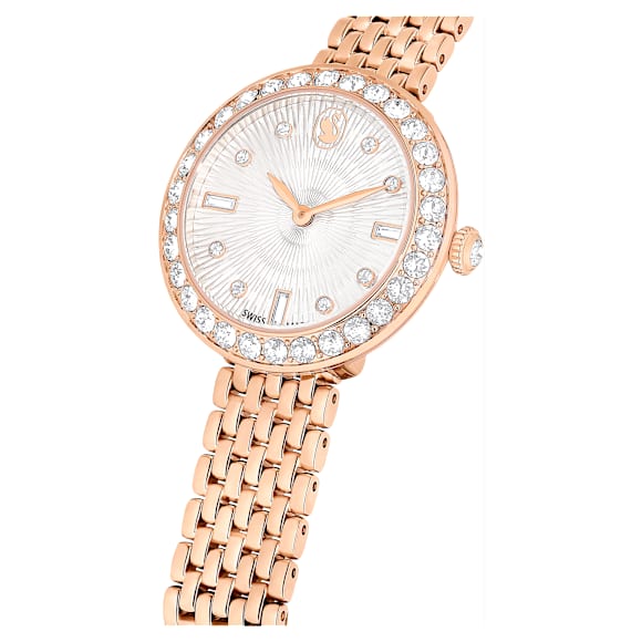Certa watch, Swiss Made, Metal bracelet, Rose gold tone, Rose gold-tone finish - Swarovski, 5672981