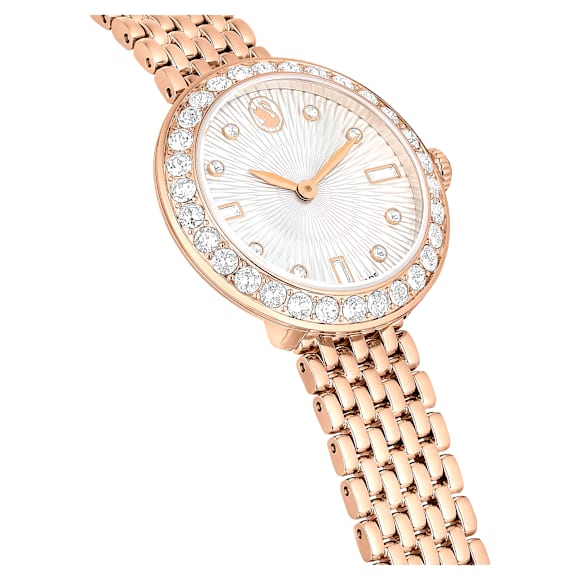 Certa watch, Swiss Made, Metal bracelet, Rose gold tone, Rose gold-tone finish - Swarovski, 5672981