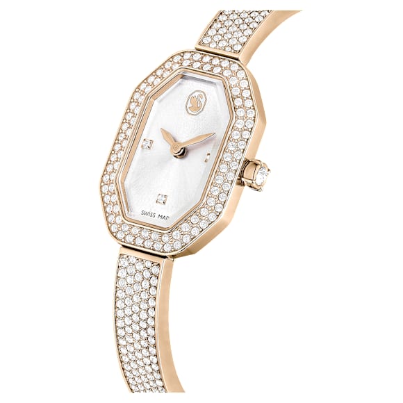 Dextera Bangle นาฬิกา, Swiss Made, สร้อยข้อมือโลหะ, โทนสีทอง, เคลือบโทนสีแชมเปญโกลด์ - Swarovski, 5672987