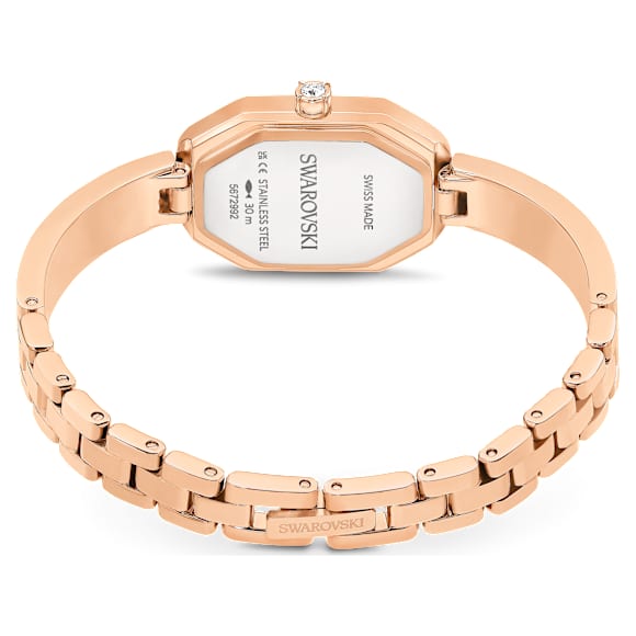 Ρολόι Dextera Bangle, Eλβετικής κατασκευής, Μεταλλικό μπρασελέ, Ροζ χρυσαφί τόνος, Φινίρισμα σε χρυσό σαμπανί τόνο - Swarovski, 5672992