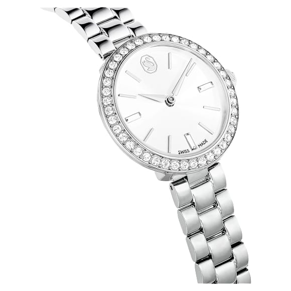 Certa watch, Swiss Made, Metal bracelet, Silver tone, Stainless Steel - Swarovski, 5672998