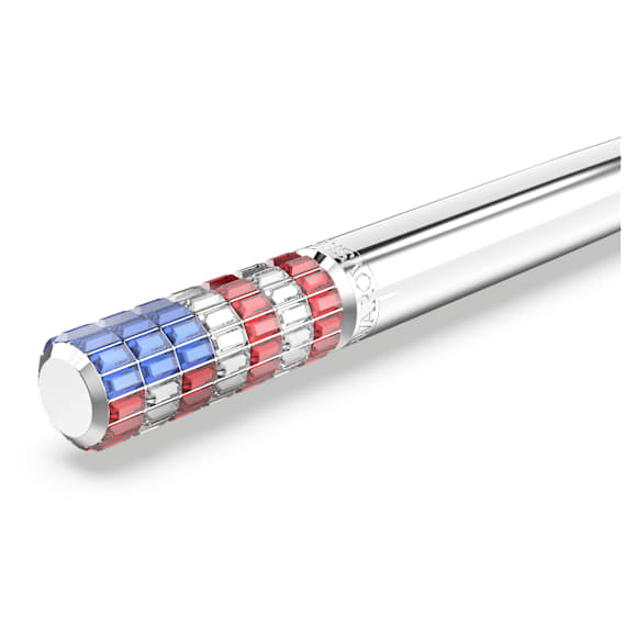 Stylo à bille, Rouge et bleu, Métal chromé - Swarovski, 5673193