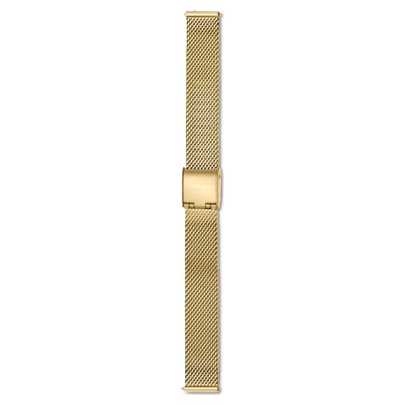 Saat kordonu, 13mm. (0.51 inç) genişlik, Metal, Altın rengi, Altın rengi yüzey - Swarovski, 5674147