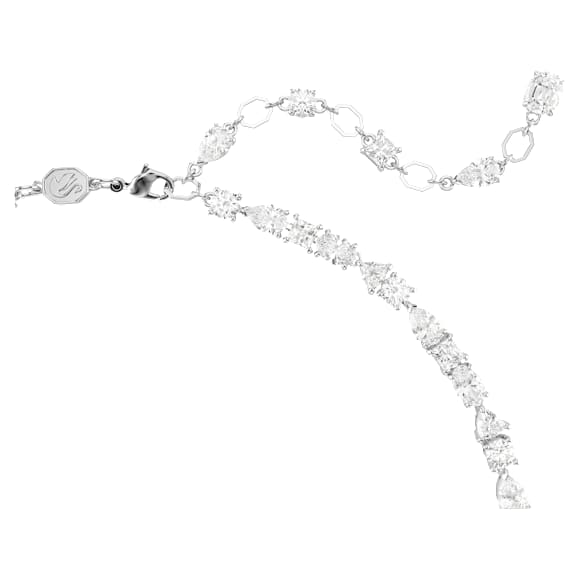 Mesmera set, Mixed cuts, White, Rhodium plated - Swarovski, 5674306