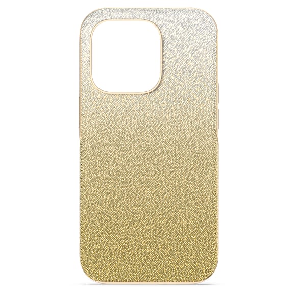 High smartphone case, Color gradient, iPhone® 14 Pro, Gold tone - Swarovski, 5674495