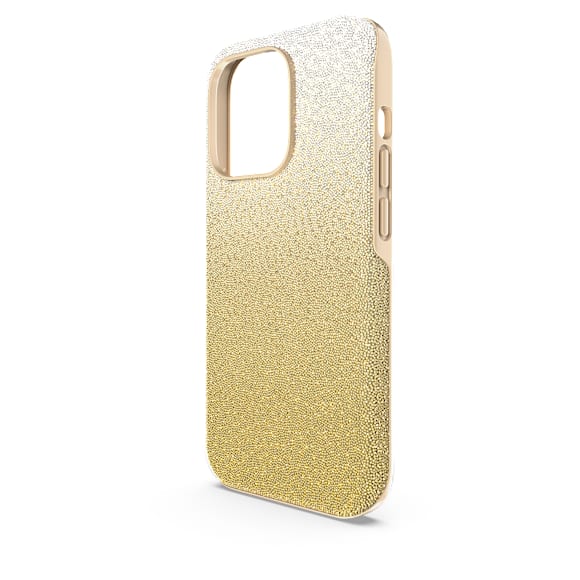 High smartphone case, Color gradient, iPhone® 14 Pro, Gold tone - Swarovski, 5674495