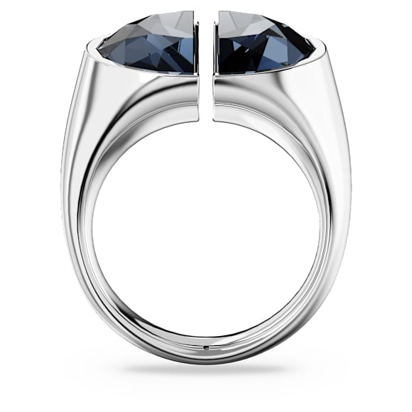 Lucent cocktail ring, Gray, Rhodium plated - Swarovski, 5674983