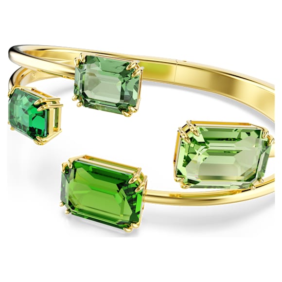 Millenia armband, Octagon-slijpvorm, Groen, ‎18k gouden afwerking - Swarovski, 5674994