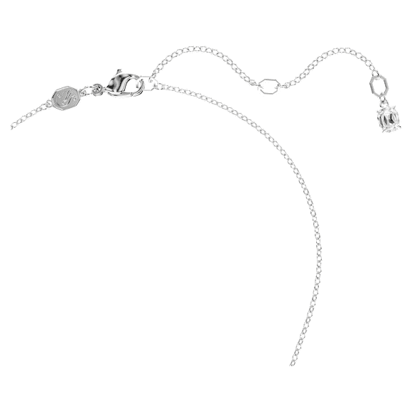 Colgante Insigne, Tallas mixtas, Cruz, Blanco, Baño de rodio - Swarovski, 5675573