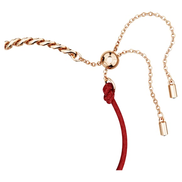 Pulseira Dragon and Phoenix, Garra de dragão, Vermelha, Acabamento de combinação de metais - Swarovski, 5675841