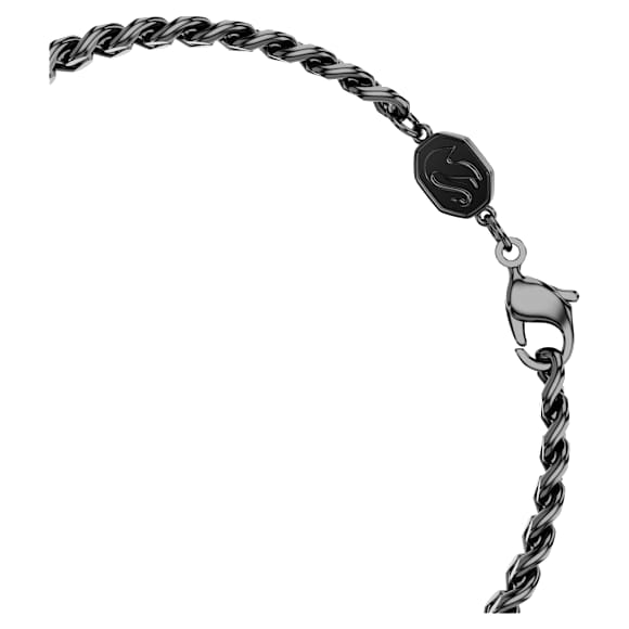 Dragon & Phoenix bracelet, Dragon’s claw, Black, Ruthenium plated - Swarovski, 5675844