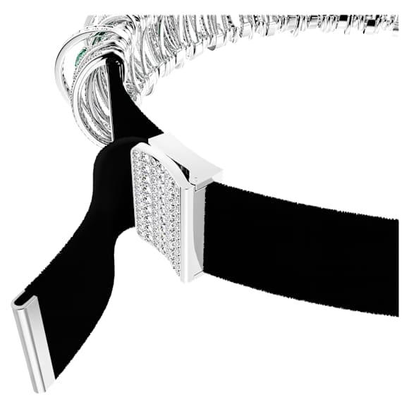 Hyperbola Halsband, Grün, Rhodiniert - Swarovski, 5676060