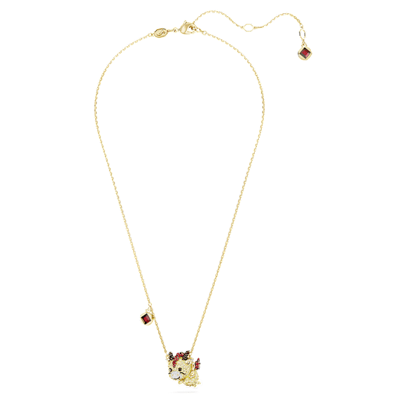 Chinese Zodiac 鏈墜, 龍, 黃色, 鍍金色色調 - Swarovski, 5676540