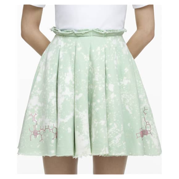 Jupe Liberal Youth Ministry, Bleached fleece, Verte - Swarovski, 5677019