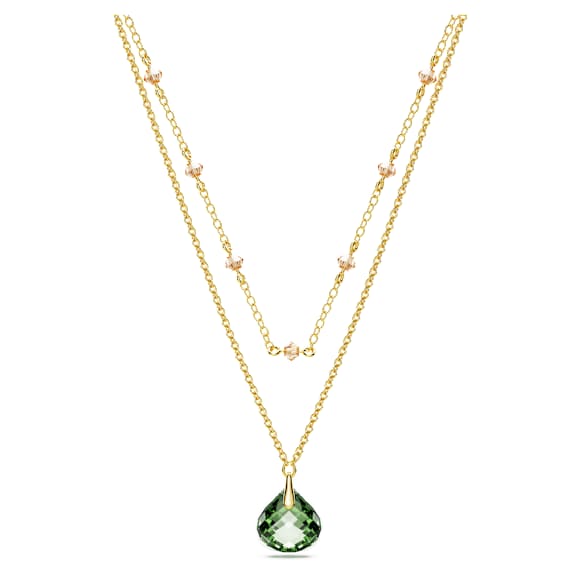 Tessa Anhänger, Grün, Goldlegierungsschicht - Swarovski, 5677548