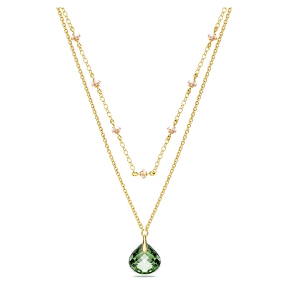 Tessa Anhänger, Grün, Goldlegierungsschicht - Swarovski, 5677548