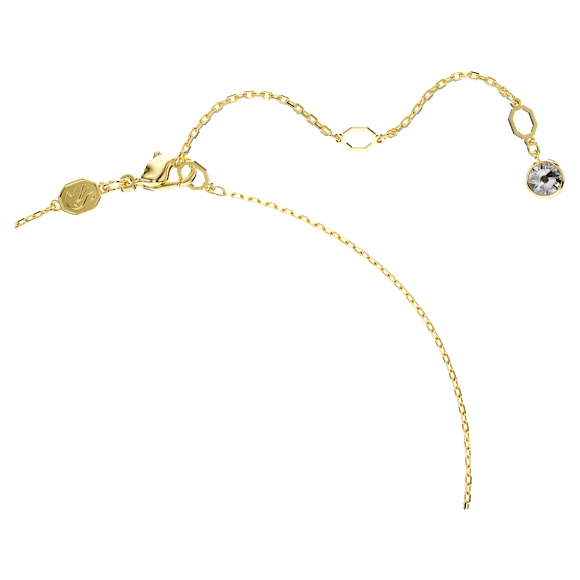 Swan 链坠, 天鹅, 红色, 金色饰面 - Swarovski, 5677599