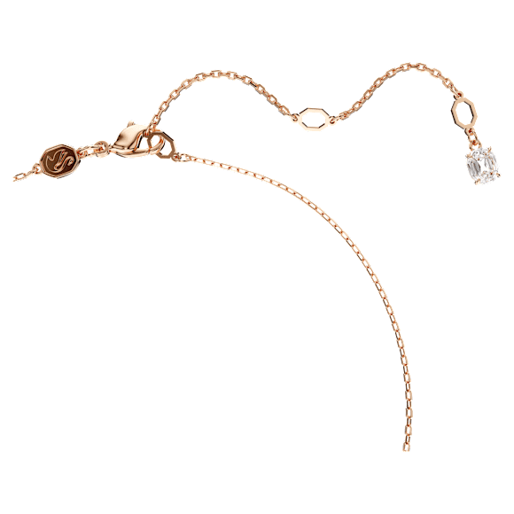 Hyperbola Kolye, Infinity, Beyaz, 18k pembe altın rengi yüzey - Swarovski, 5677623