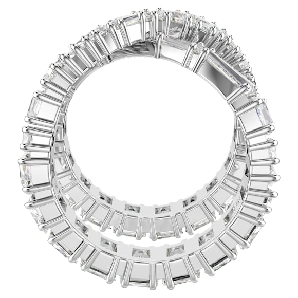 SWAROVSKI スワロフスキー Infinity リング Hyperbola リング, インフィニティ, ホワイト, シルバー系仕上げ
