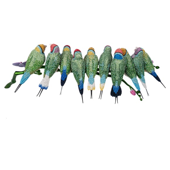 Crystal Myriad Gouldian Finches - Swarovski, 5677659