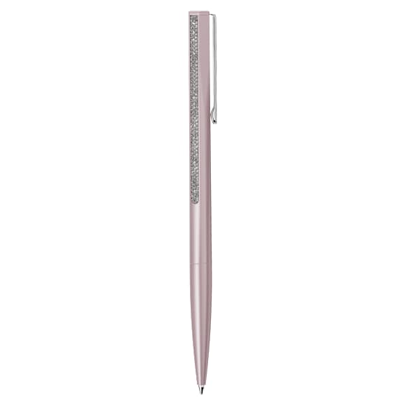 Crystal Shimmer ballpoint pen, Pink lacquered, Chrome plated - Swarovski, 5678188