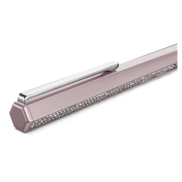 Crystal Shimmer ballpoint pen, Pink lacquered, Chrome plated - Swarovski, 5678188