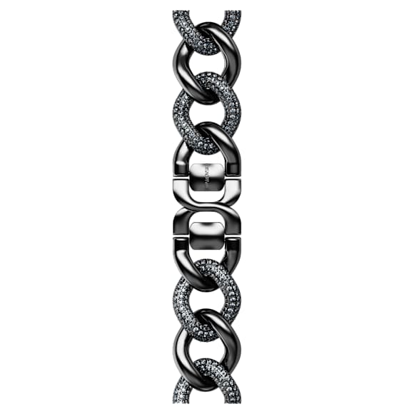 Sparkling Kettenband, Für die Apple Watch® 40 mm & 41 mm, Schwarz, Schwarzes Finish - Swarovski, 5678677