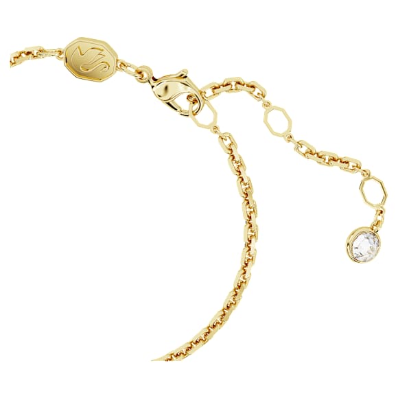 I LOVE NY bracelet, Red, Gold-tone plated - Swarovski, 5678704
