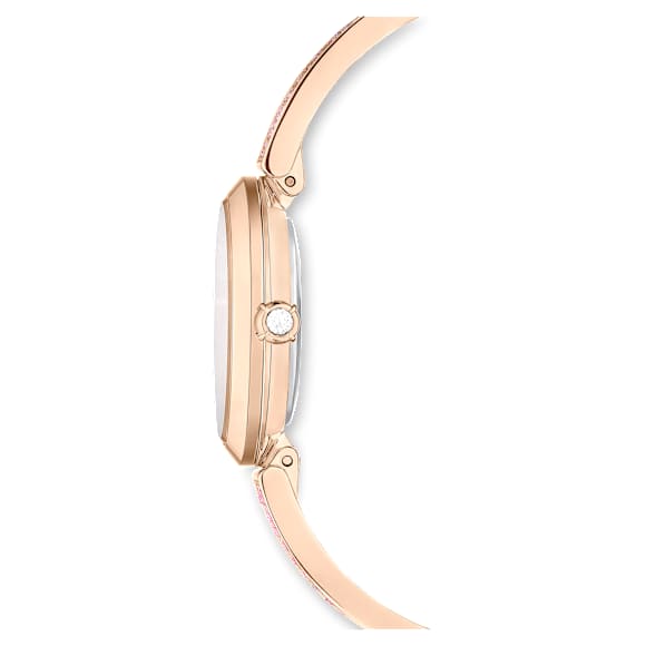 Reloj Illumina, Fabricado en Suiza, Pulsera de cristal, Rosa, Acabado tono oro rosa - Swarovski, 5678756