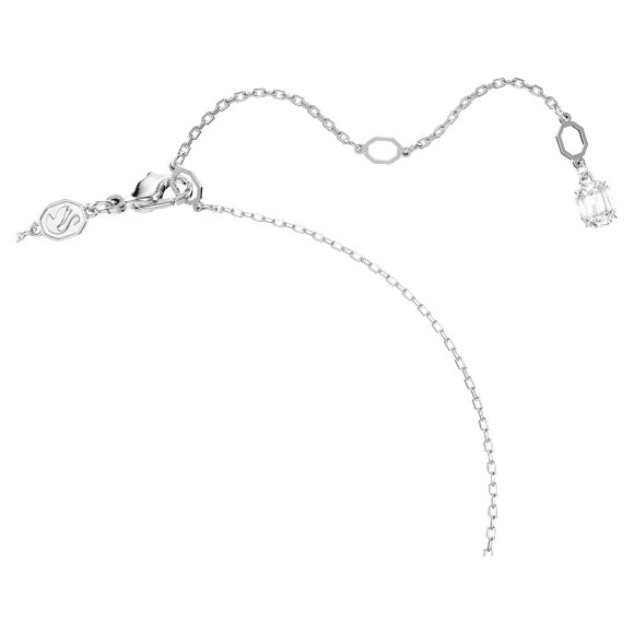 Colgante Hyperbola, Símbolo del infinito, Blanco, Baño de rodio - Swarovski, 5679434