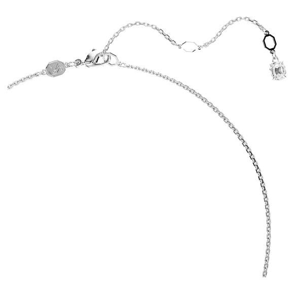 Hyperbola Anhänger, Verschiedene Schliffe, Unendlichkeit, Weiß, Rhodiniert - Swarovski, 5679438