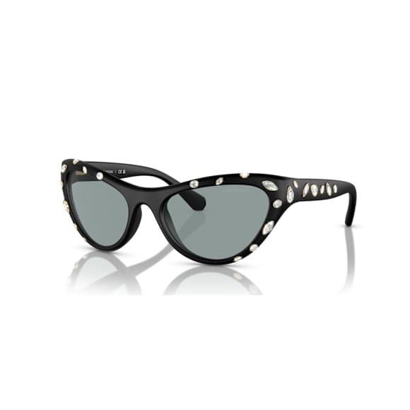 Lunettes de soleil, Style Cat-eye, SK6007, Noires - Swarovski, 5679529