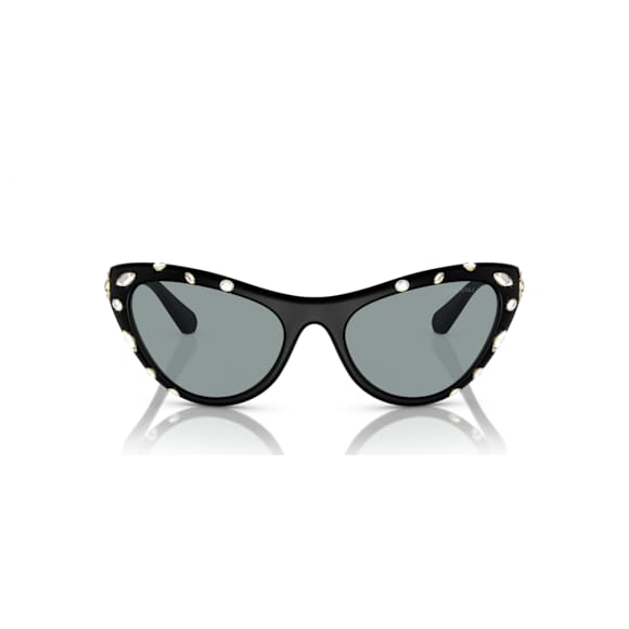 Sunglasses, Cat-Eye shape, SK6007, Black - Swarovski, 5679529