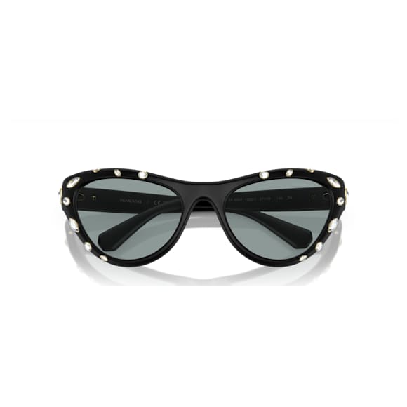 Sunglasses, Cat-Eye shape, SK6007, Black - Swarovski, 5679529