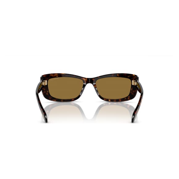 Sunglasses, Rectangular shape, SK6008, Brown - Swarovski, 5679536