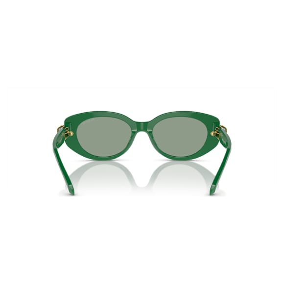 Sunglasses, Cat-eye shape, SK6002, Green - Swarovski, 5679539