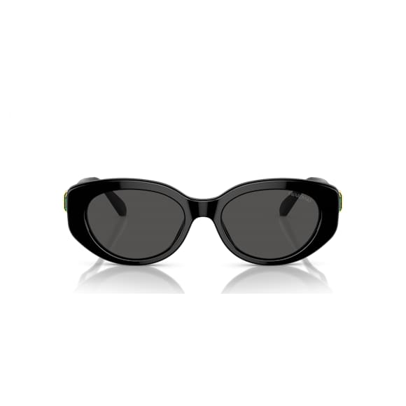 Sunglasses, Cat-eye shape, SK6002, Black - Swarovski, 5679544