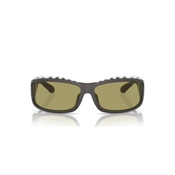 Sunglasses, Rectangular shape, SK6009, Gray - Swarovski, 5679546
